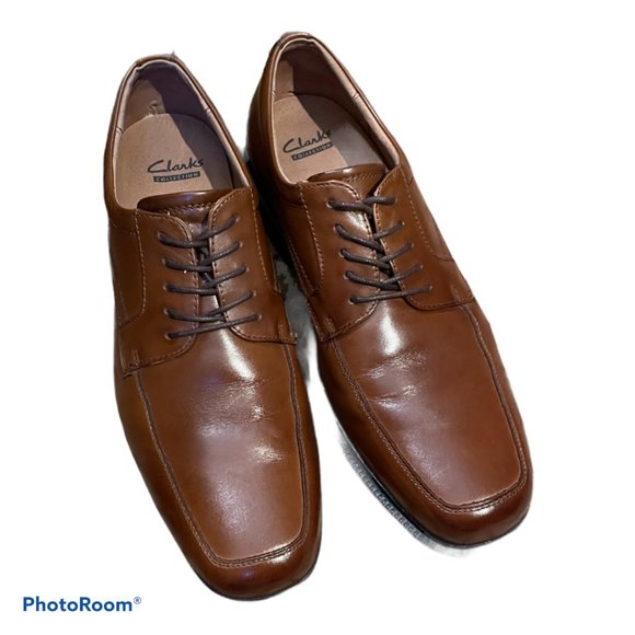 Clarks Other - Clarks Brown Leather Lace Up Dress Shoes 11